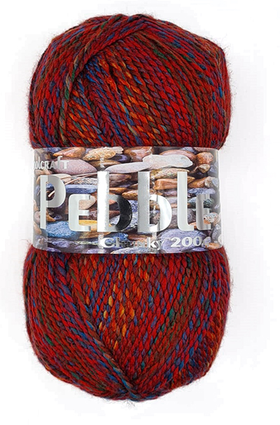 Pebble Chunky Yarn 5 x 200g Balls Sunset 8077